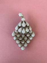 Load image into Gallery viewer, 1960s Kramer of New York milk bead encrusted brooch
